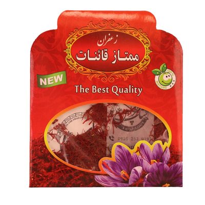 زعفران نرمه یک مثقال در بسته بندی پاکتی