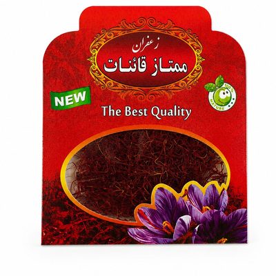 زعفران پوشال یک مثقال در بسته بندی پاکتی